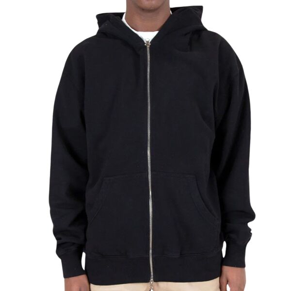 Men's Garment-Dyed Double-Zip Hooded Sweatshirt Thumbnail