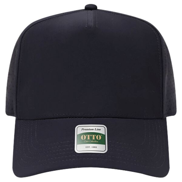 OTTO CAP® Club Collection 5 Panel Mid Profile Perforated Cap Thumbnail