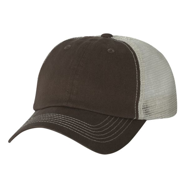 Contrast-Stitch Mesh-Back Cap Thumbnail