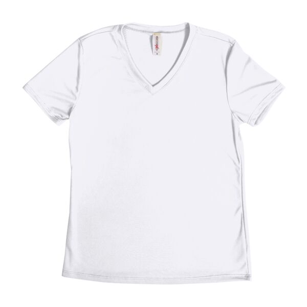 AJ202 Women's V-Neck Tec Tee Thumbnail