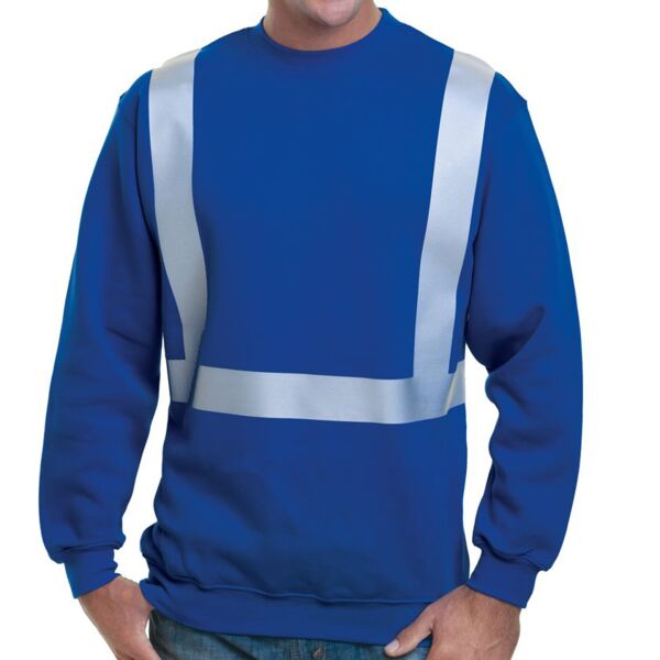 Men's USA-Made Hi-Visibility Crewneck Sweatshirt Thumbnail