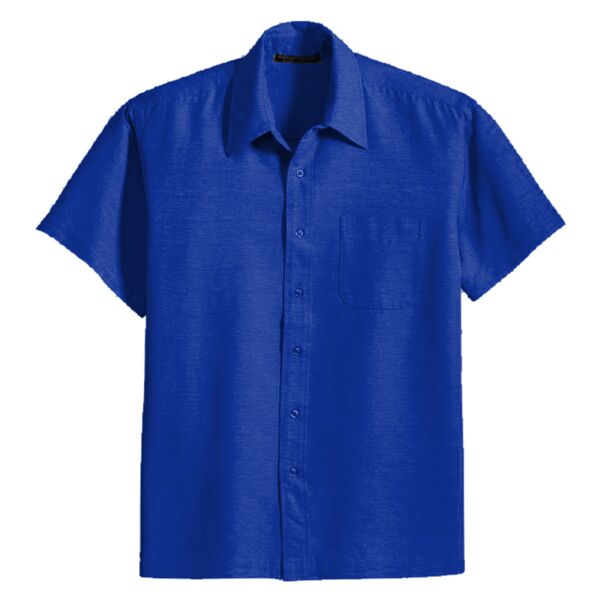 Men's S/S Superblend Poplin Shirt with Bone Buttons Thumbnail